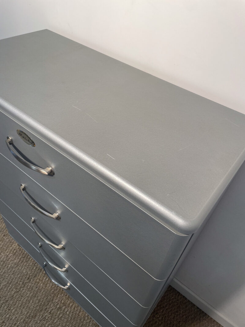 Commode à tiroirs argenté Malibu – Image 7