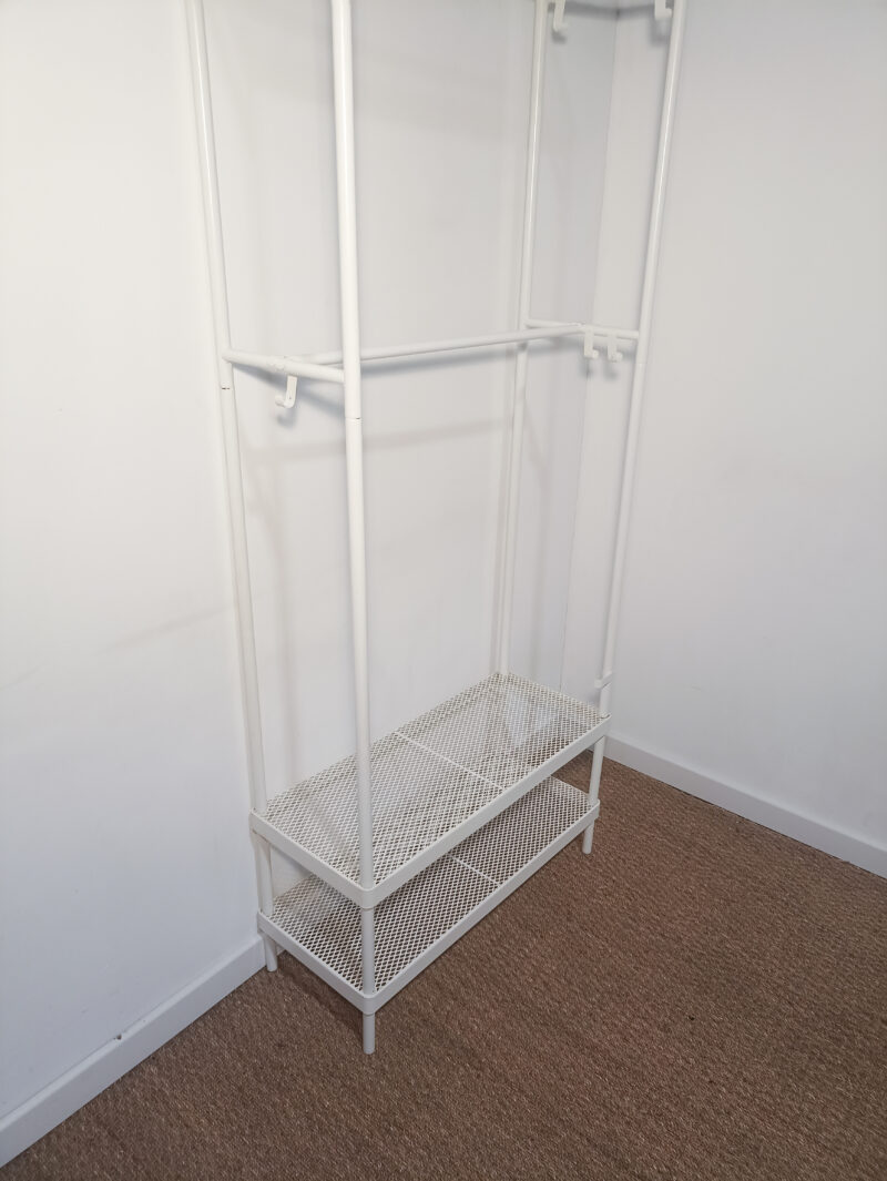 Meuble penderie en métal blanc – Image 3
