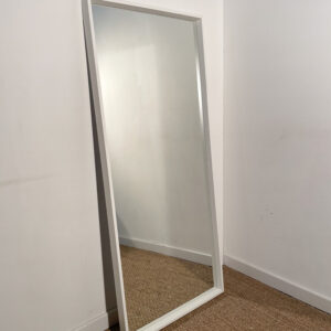 Miroir cadre blanc