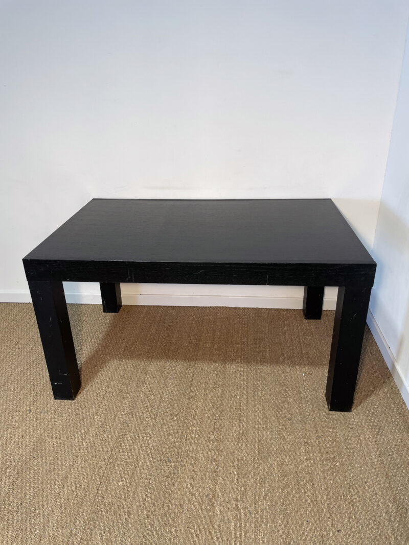 Table noire pieds carrés – Image 2