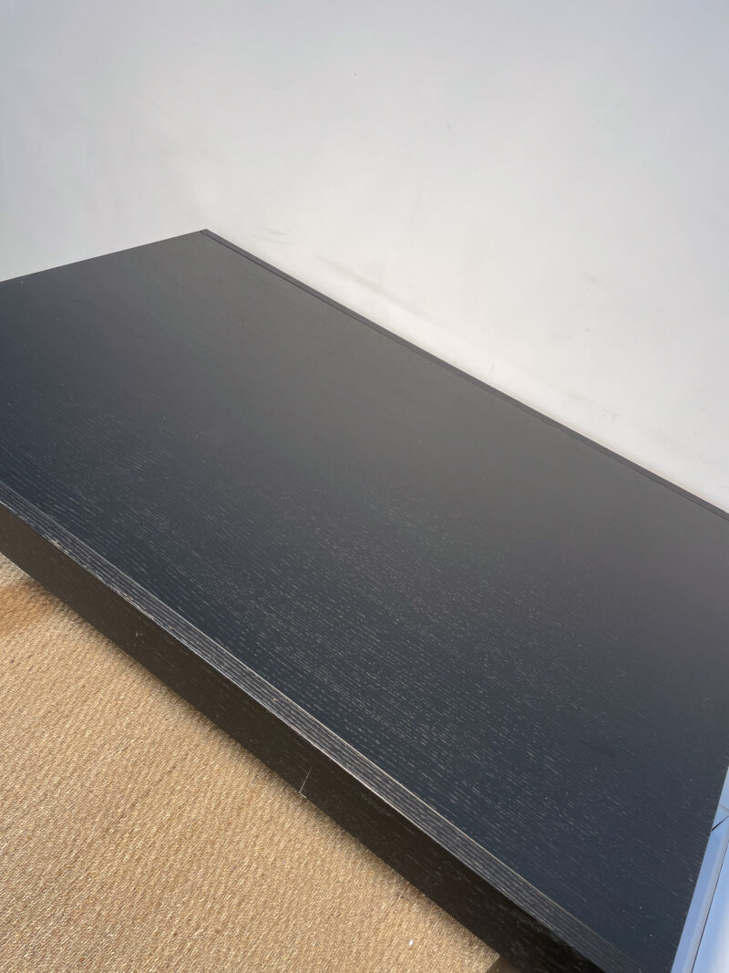 Table noire pieds carrés – Image 3