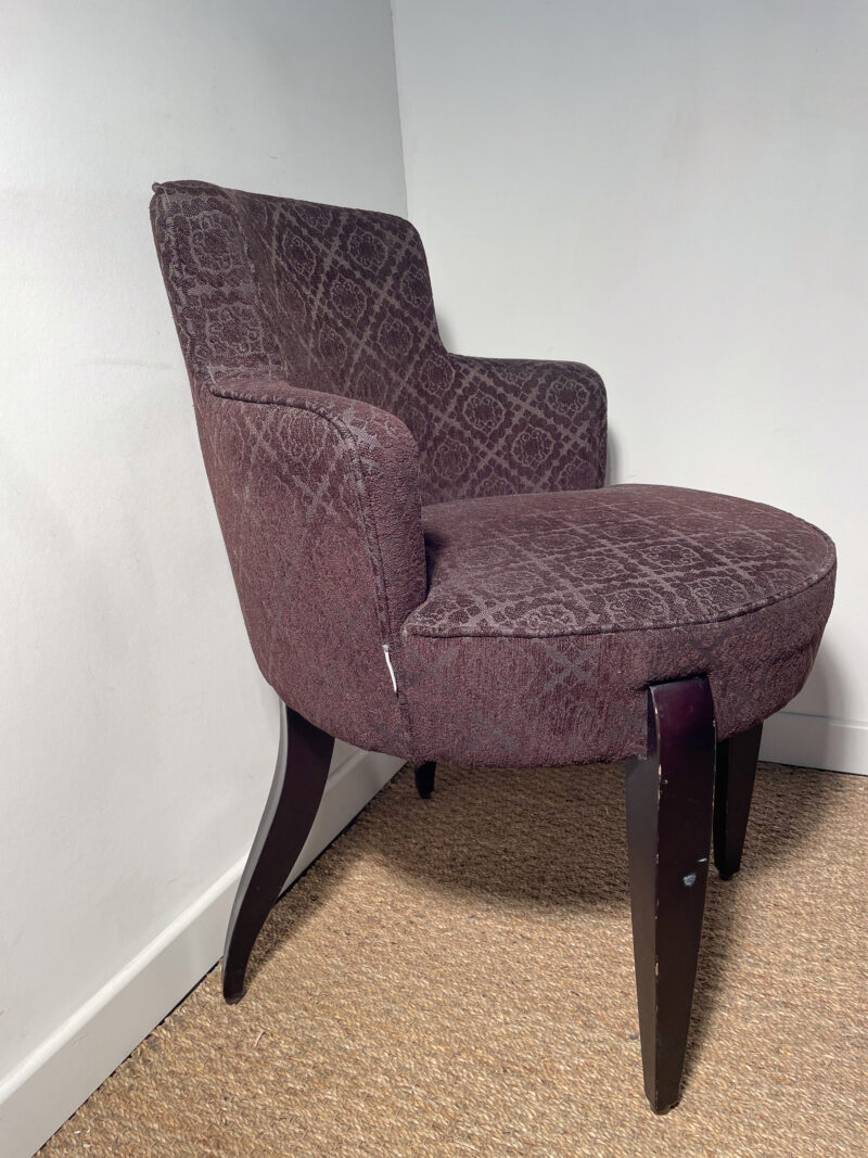Fauteuil en velours avec motifs – Image 4