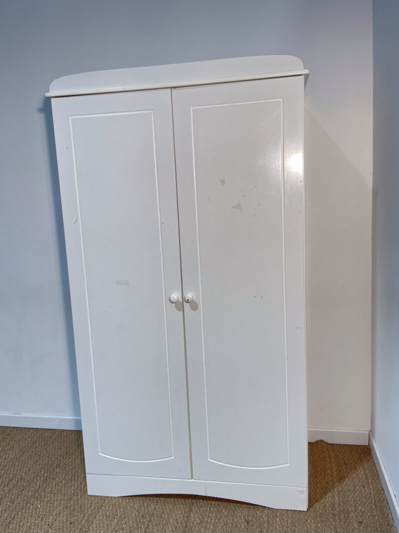 Armoire blanche avec penderie – Image 2
