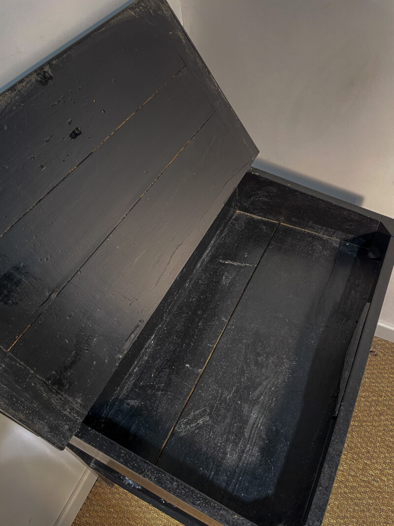 Bureau d'école vintage noir – Image 5