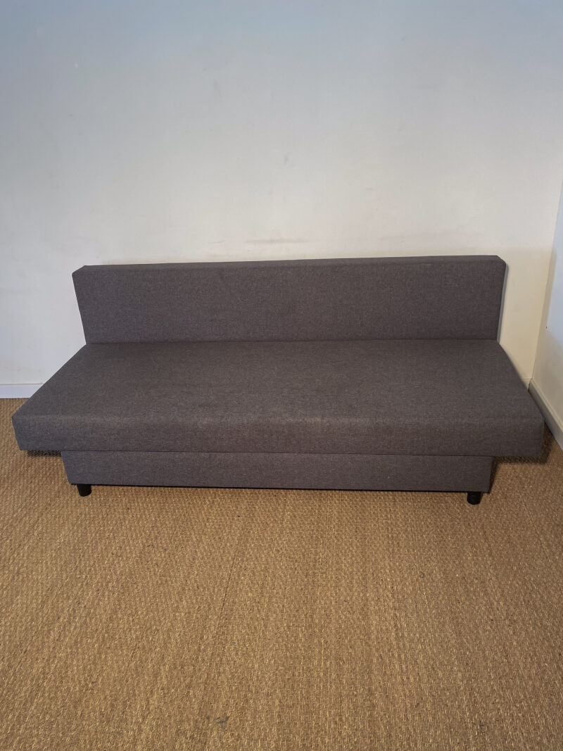 Canapé gris convertible en banquette – Image 2