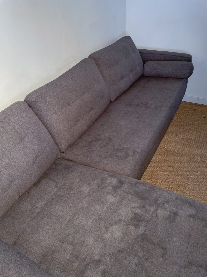 Canapé d'angle gris anthracite (à recouvrir) – Image 6