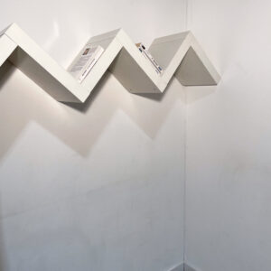 Etagère murale zigzag blanche
