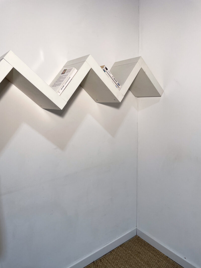 Etagère murale zigzag blanche