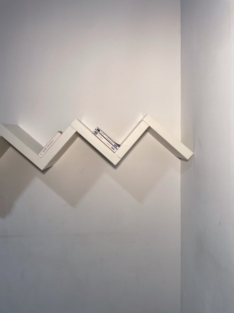 Etagère murale zigzag blanche – Image 2