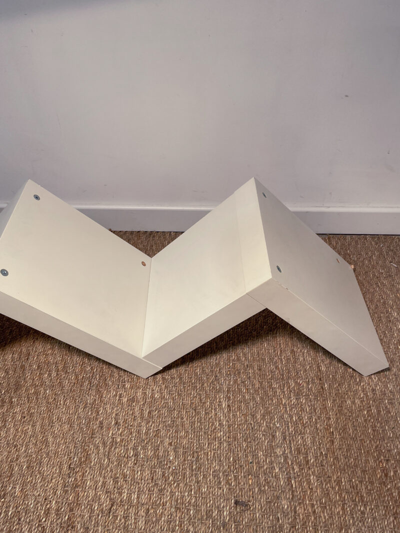 Etagère murale zigzag blanche – Image 4