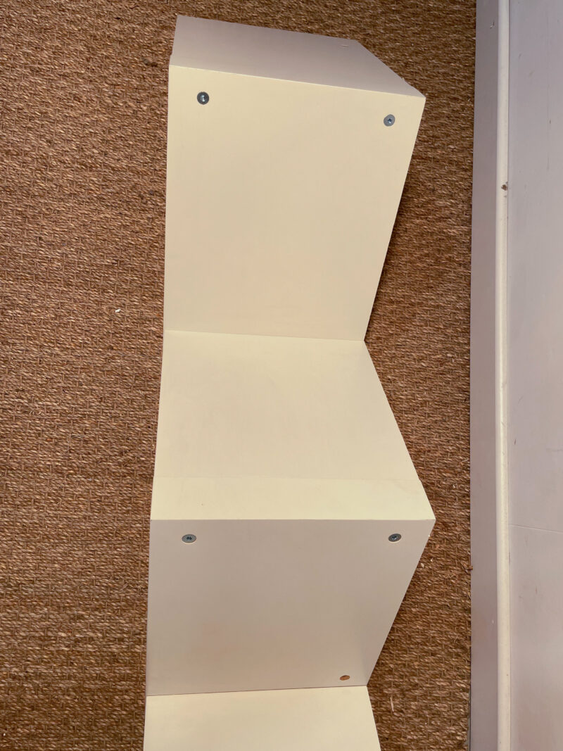 Etagère murale zigzag blanche – Image 3