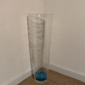 Vase haut en verre