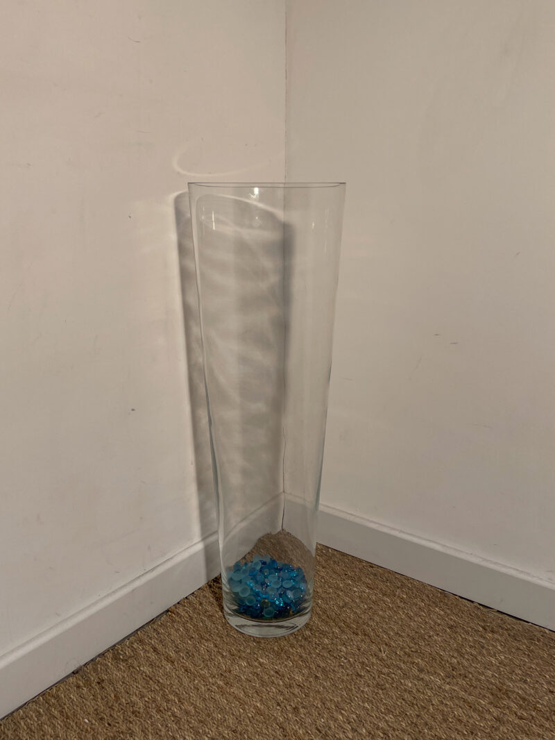 Vase haut en verre