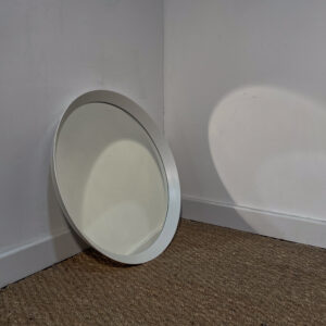 Miroir rond et cadre blanc à poser ou à accrocher