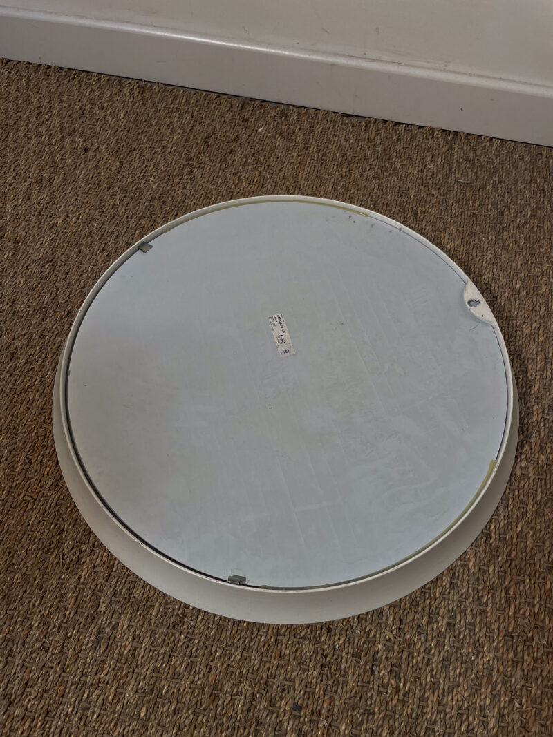 Miroir rond et cadre blanc à poser ou à accrocher – Image 5