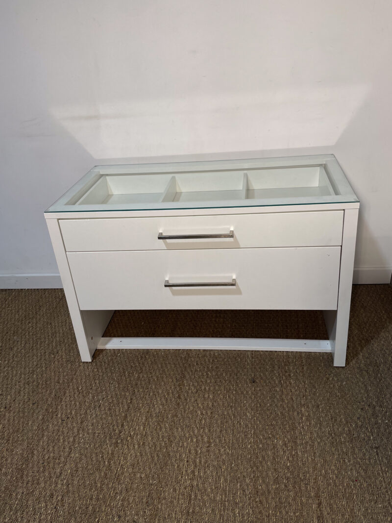Meuble bas plateau en verre – Image 2