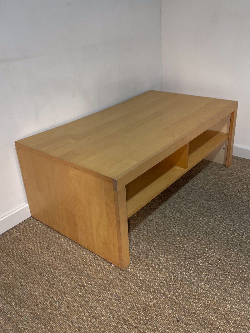 Table basse/meuble TV en bois clair