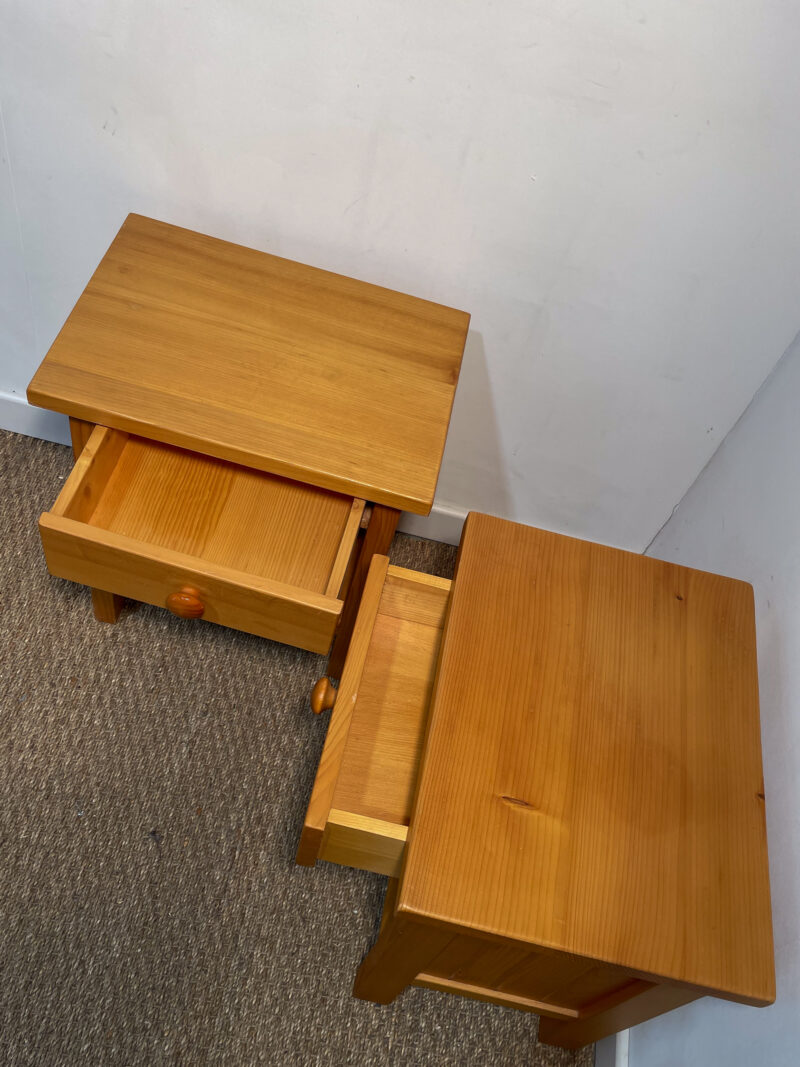 Lot de 2 tables de chevet en pin – Image 5
