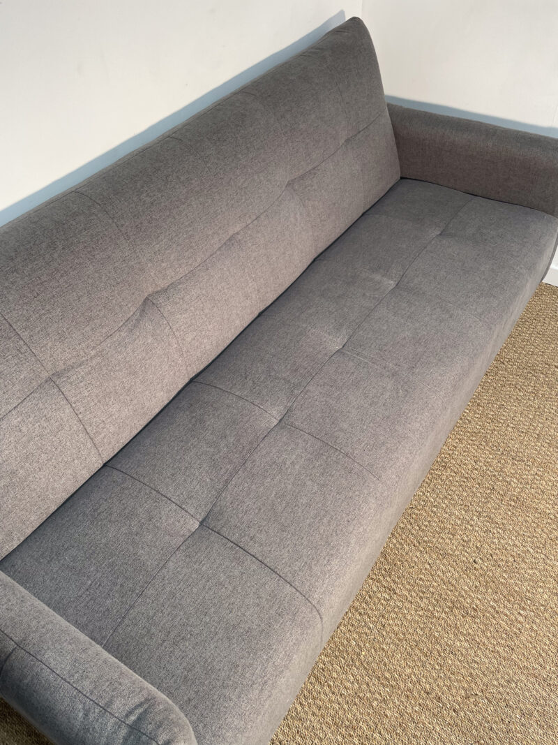 Canapé gris convertible en banquette – Image 3