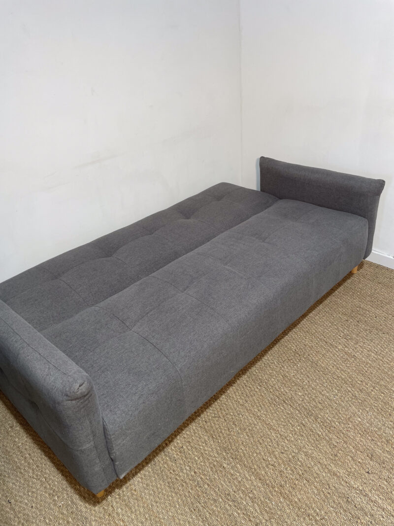 Canapé gris convertible en banquette – Image 4