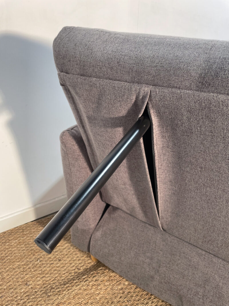 Canapé gris convertible en banquette – Image 6