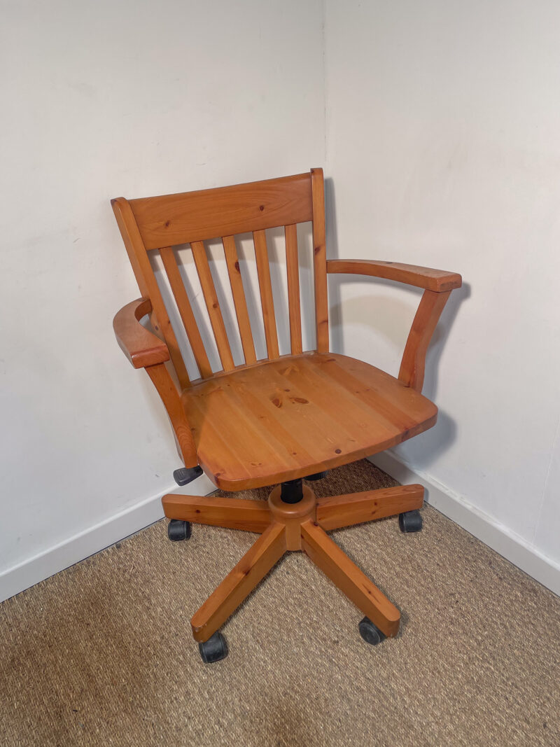 Fauteuil de bureau en bois – Image 4