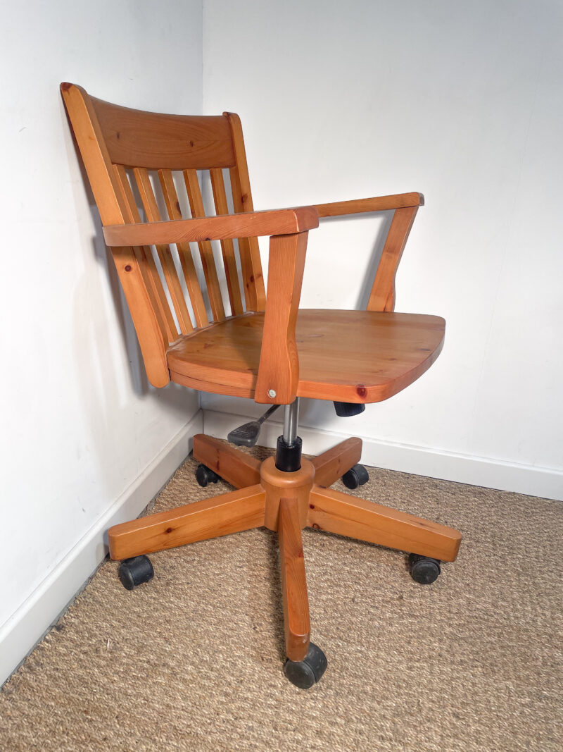 Fauteuil de bureau en bois – Image 5