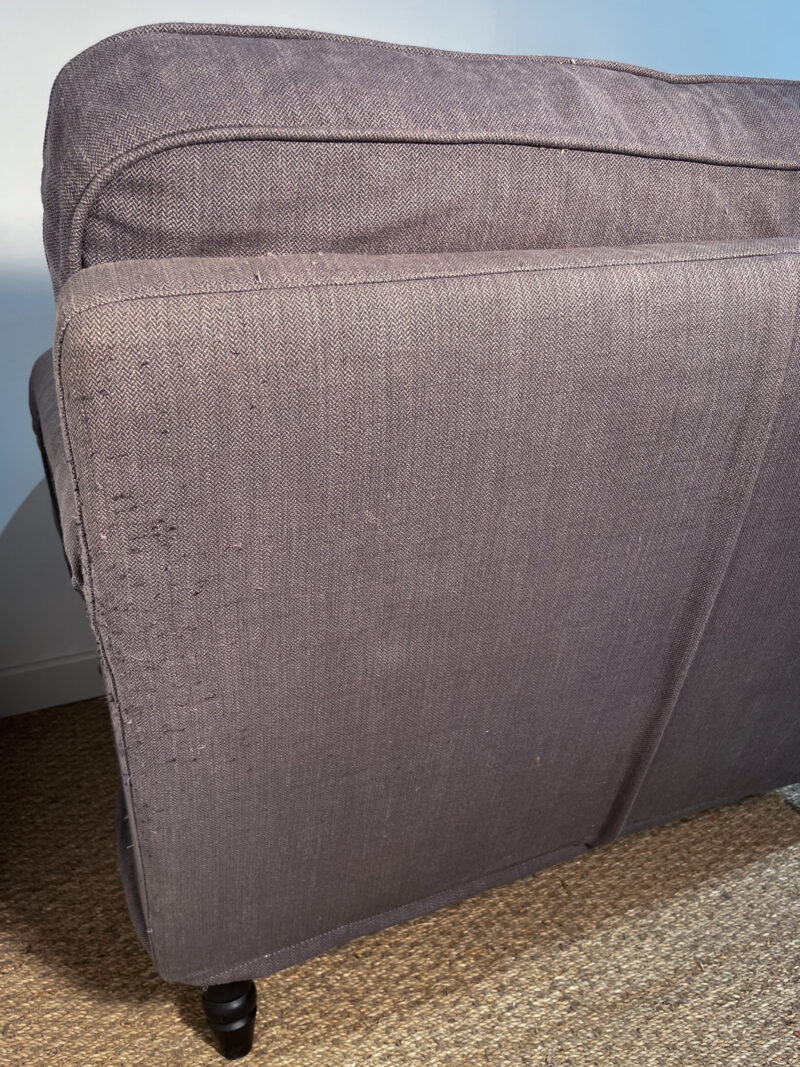 Fauteuil en tissu gris foncé – Image 10