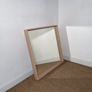 Miroir carré cadre bois
