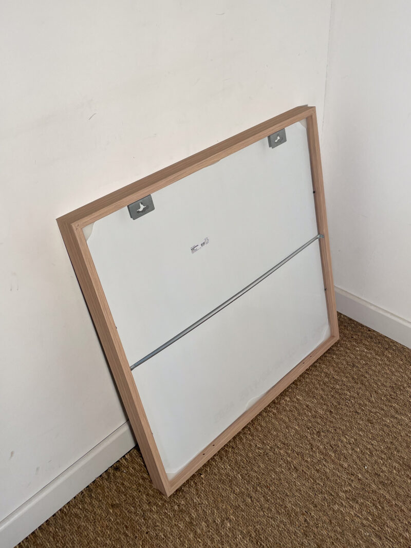 Miroir carré cadre bois – Image 4