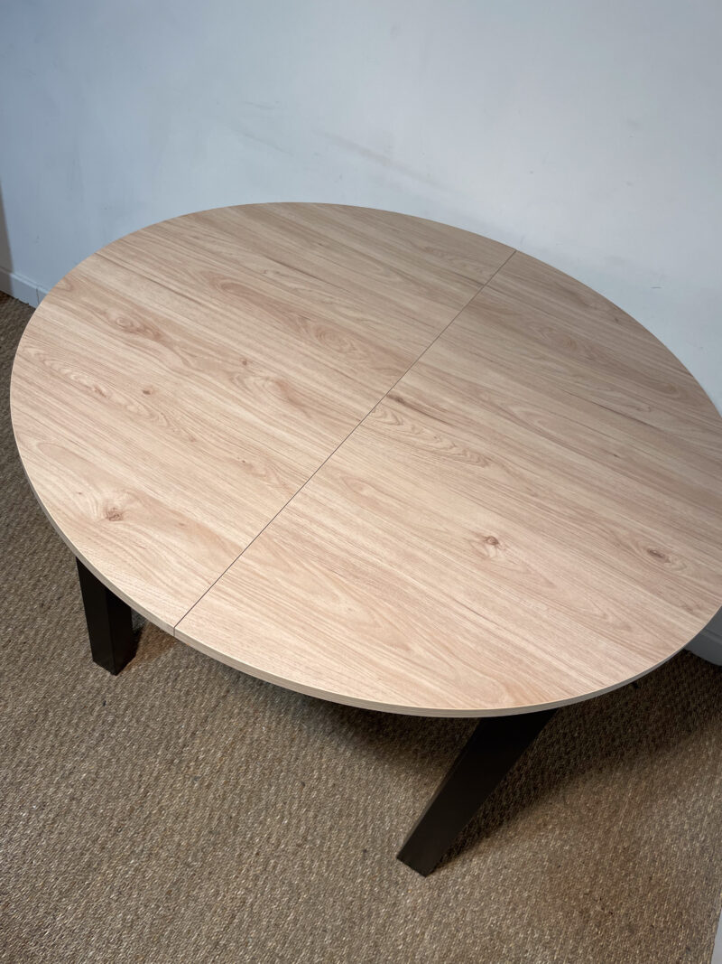 Table ronde à rallonge en bois – Image 3