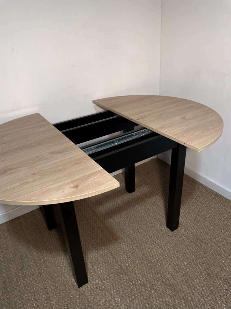 Table ronde à rallonge en bois – Image 4