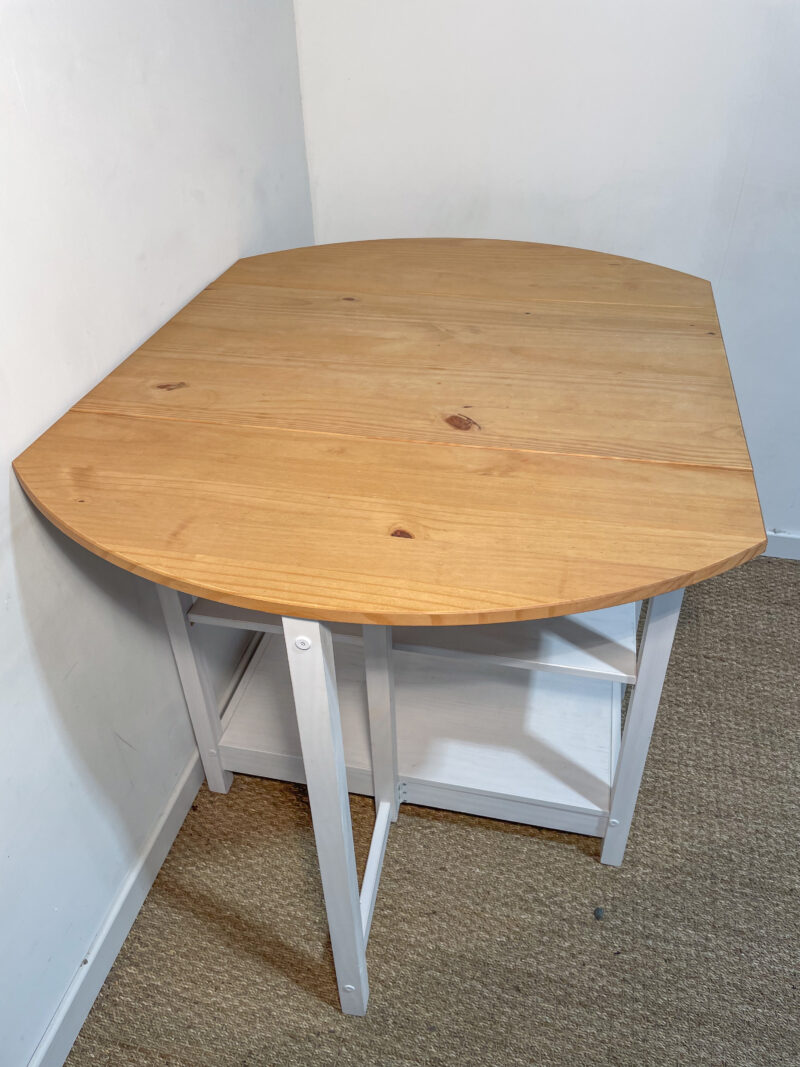 Table haute en bois à rallonges – Image 3