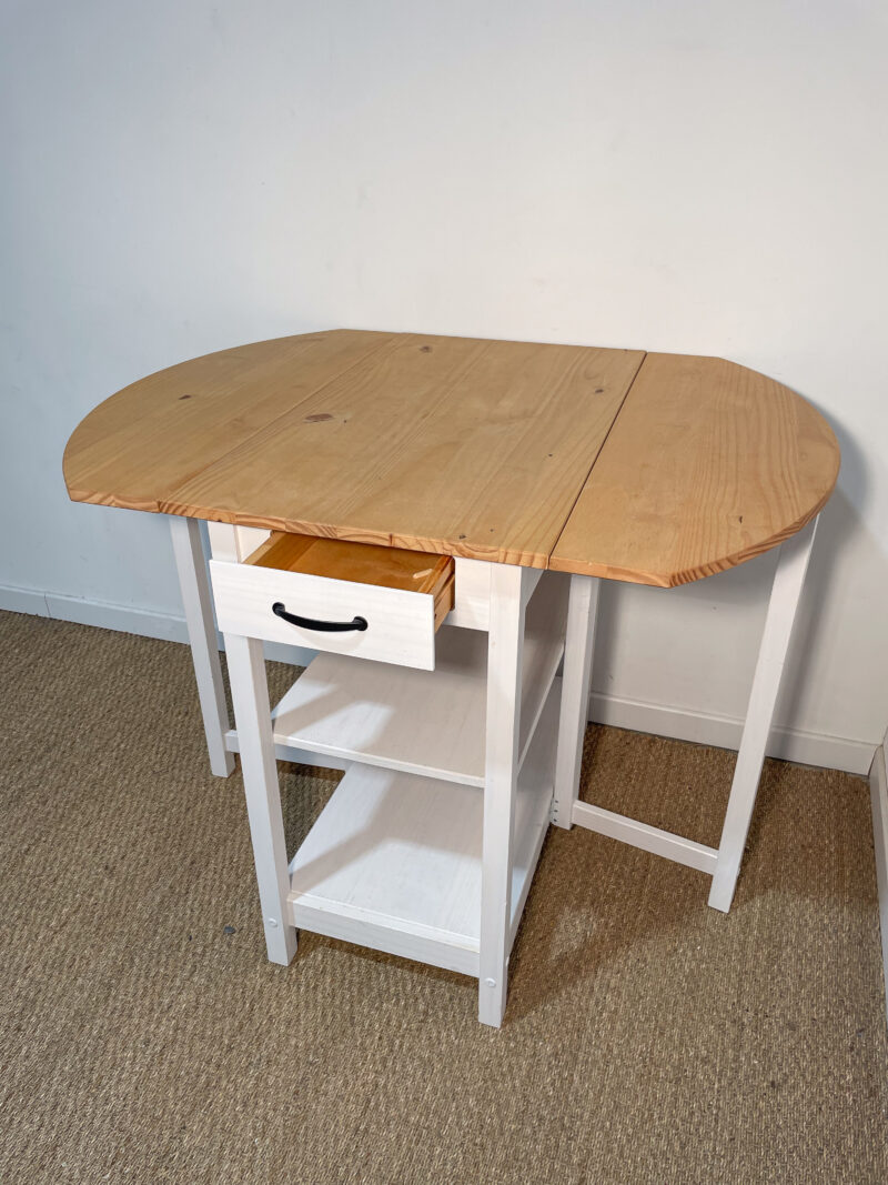Table haute en bois à rallonges – Image 4