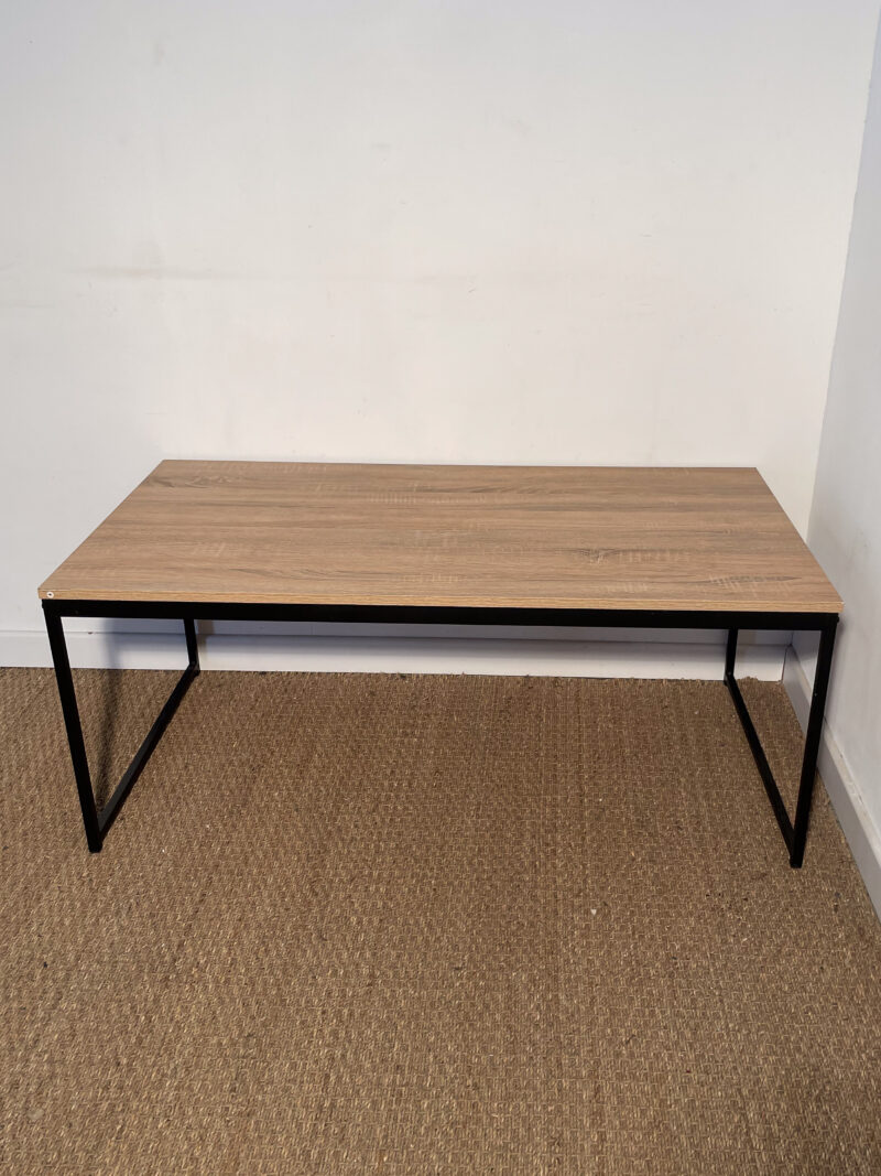 Table basse noire et bois – Image 2
