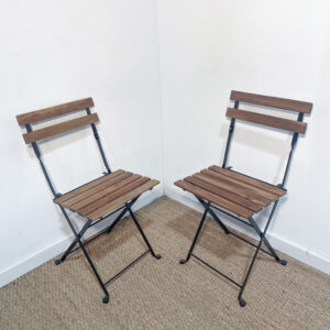 Lot de 2 chaises de jardin/balcon