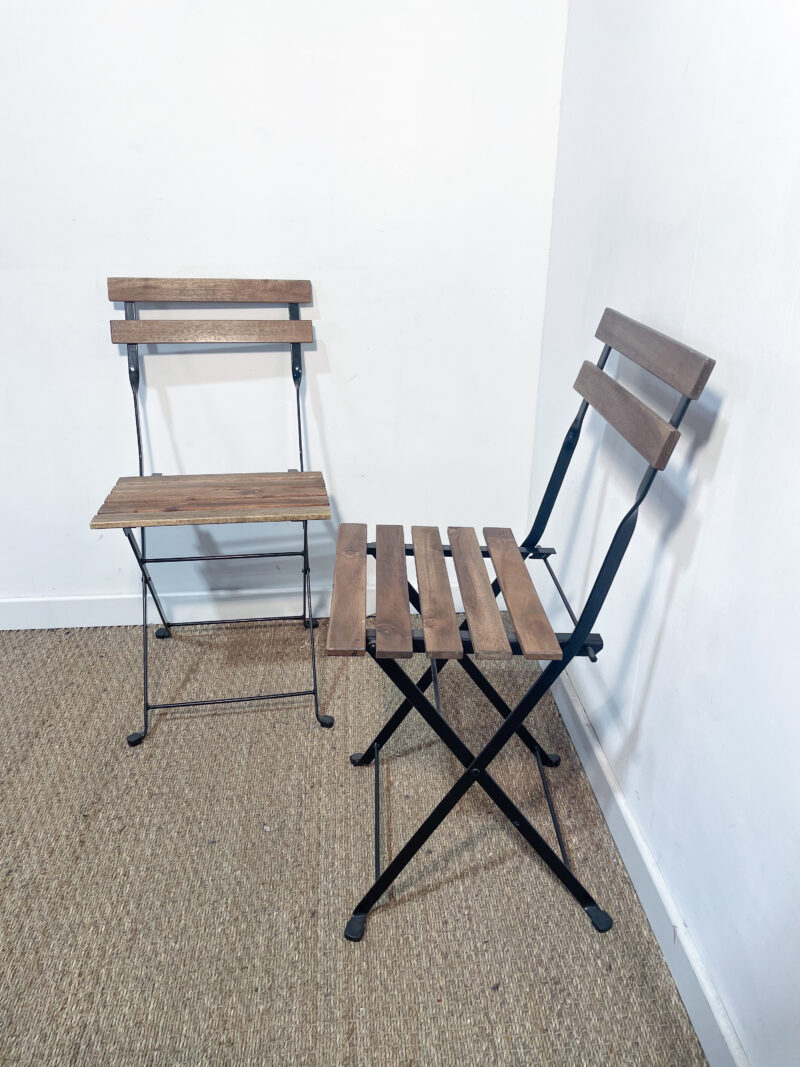 Lot de 2 chaises de jardin/balcon – Image 2