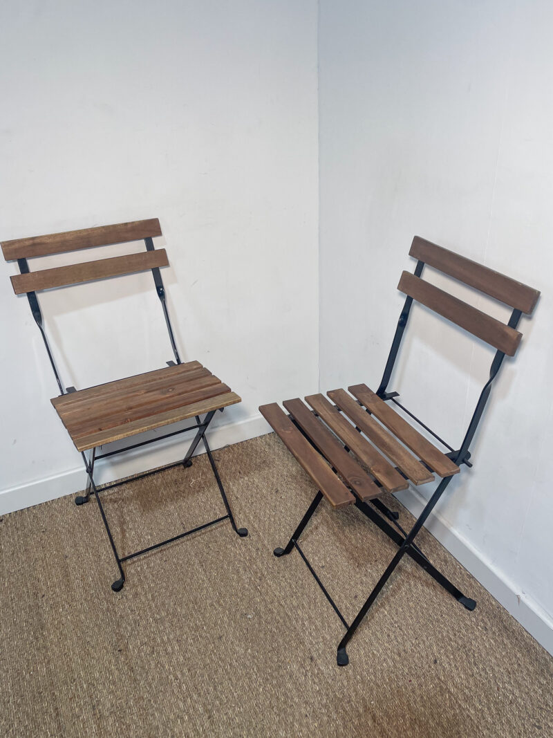 Lot de 2 chaises de jardin/balcon – Image 3