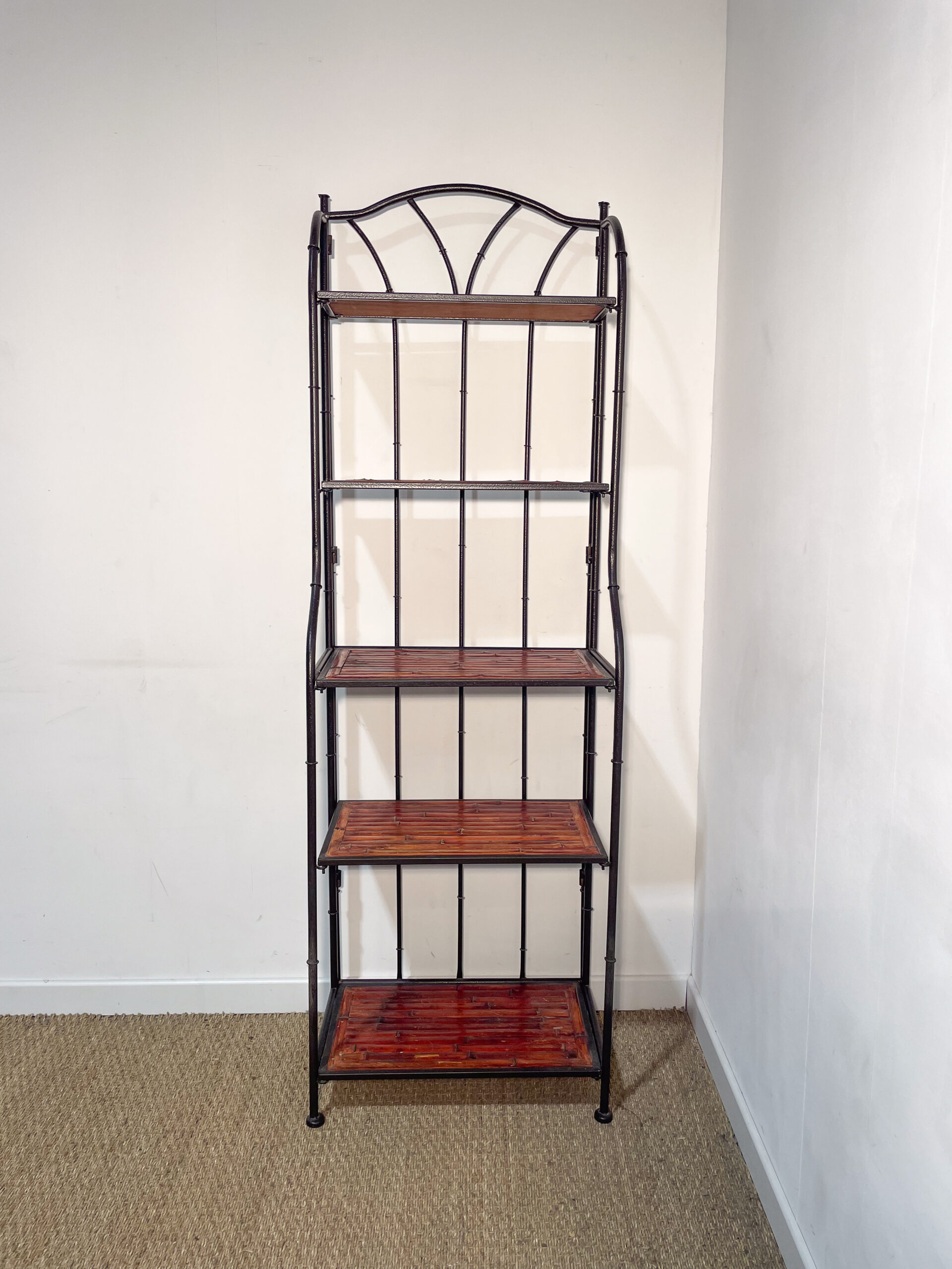 Etagère en fer forgé et bambou – Image 2