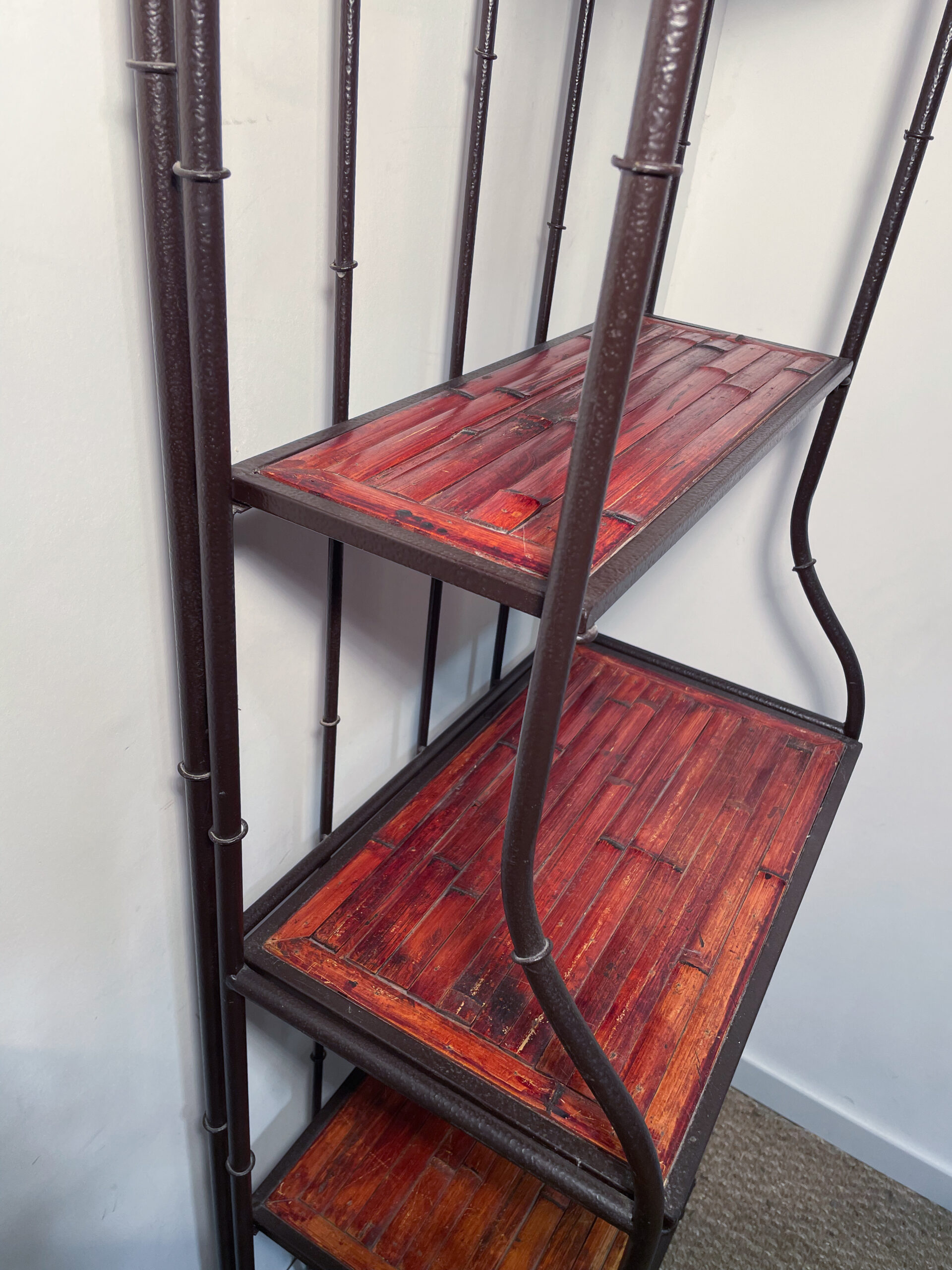 Etagère en fer forgé et bambou – Image 4