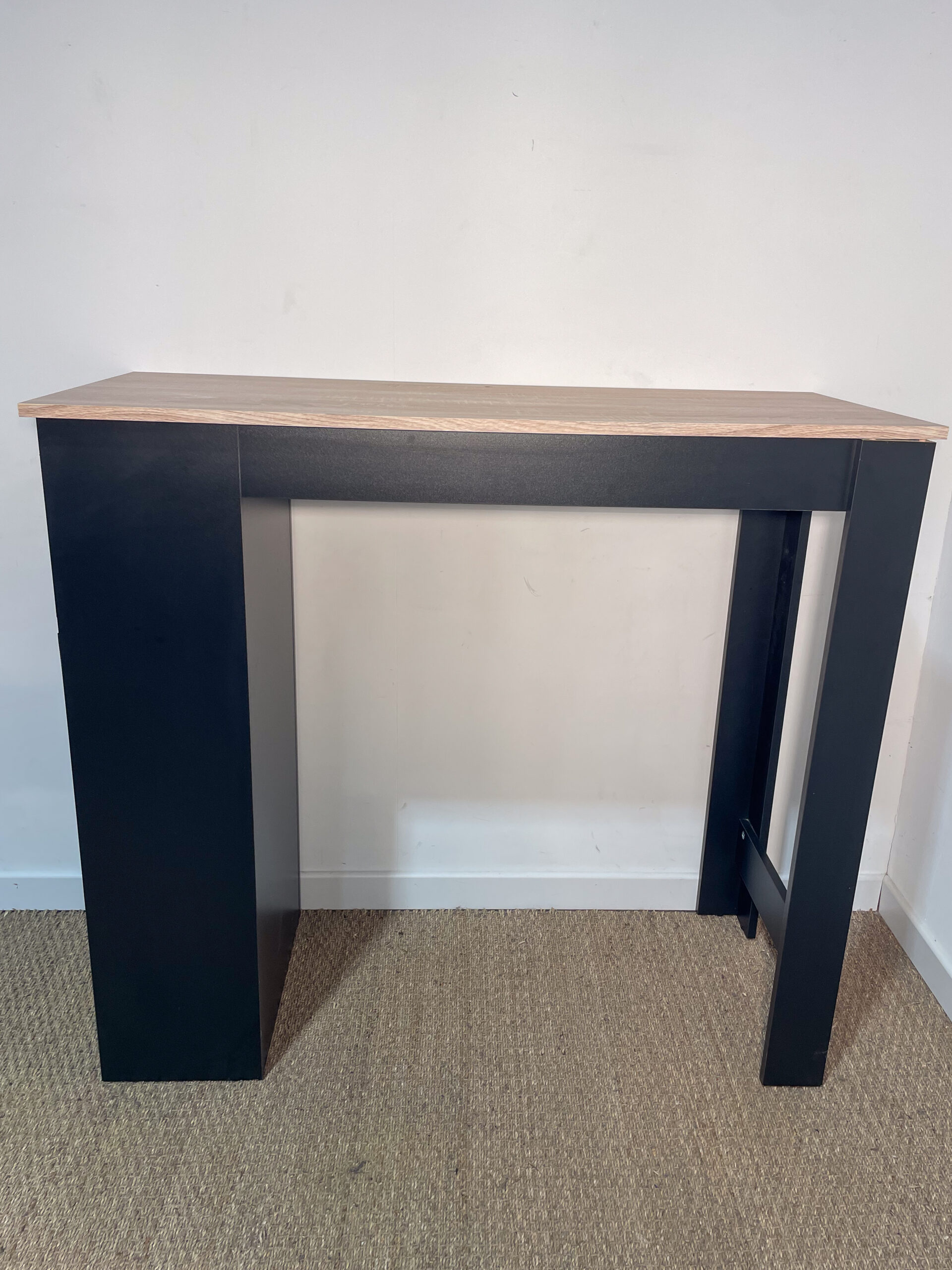 Meuble de cuisine noir et bois – Image 2
