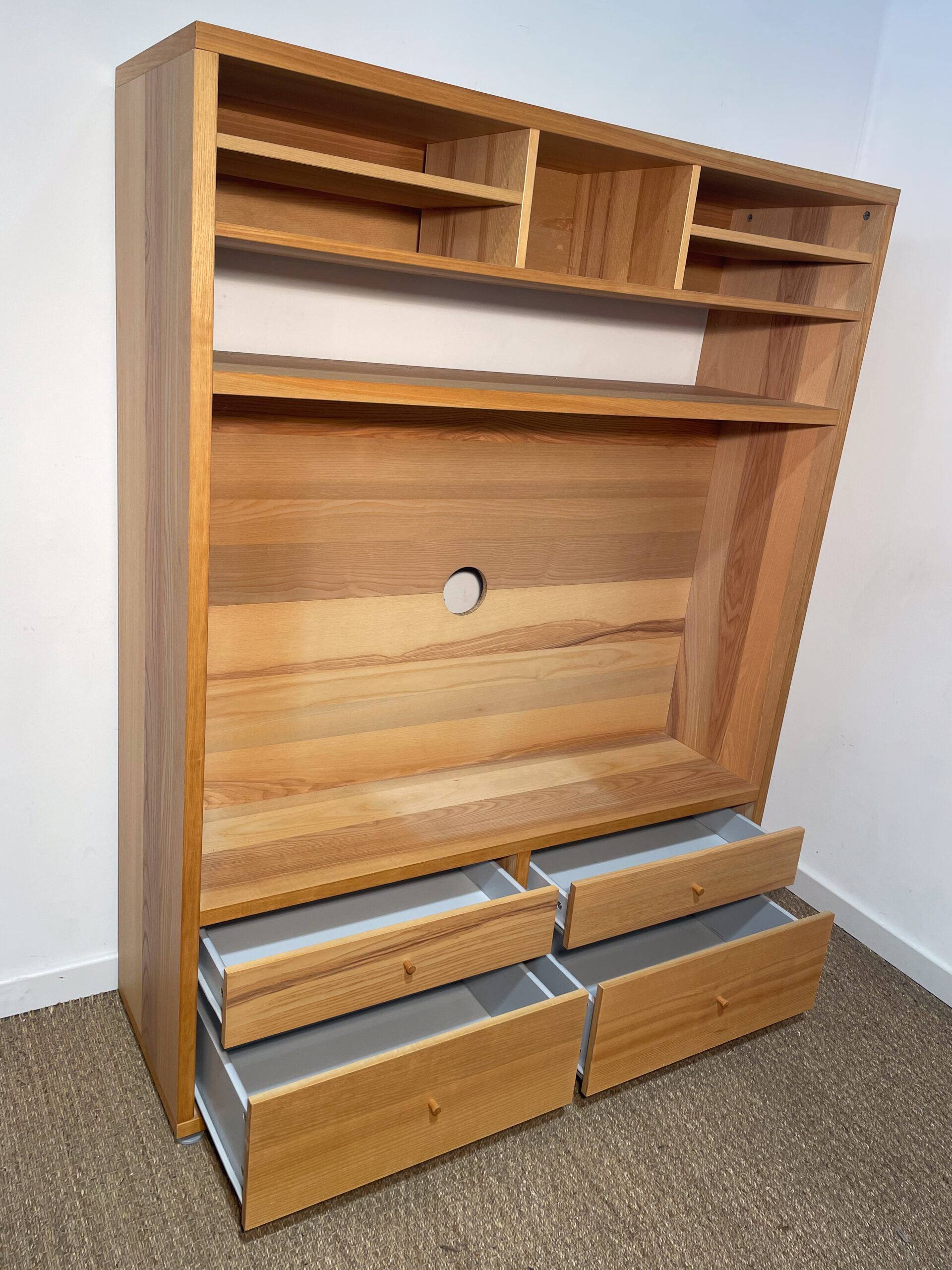 Meuble TV haut en bois – Image 3