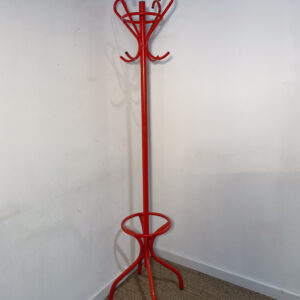 Porte manteau rouge/orange en métal