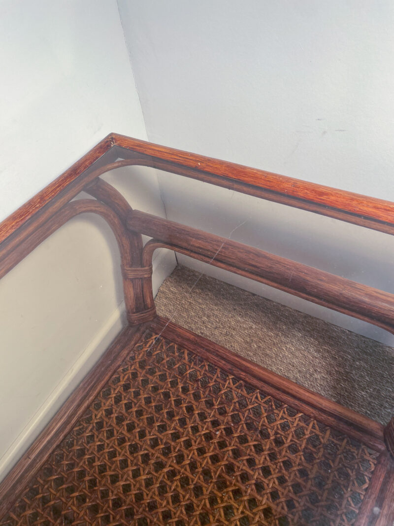 Table basse rotin plateau verre – Image 6