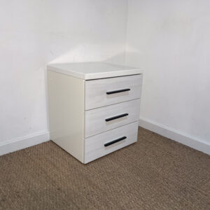 Petite commode blanche/ caisson à tiroirs