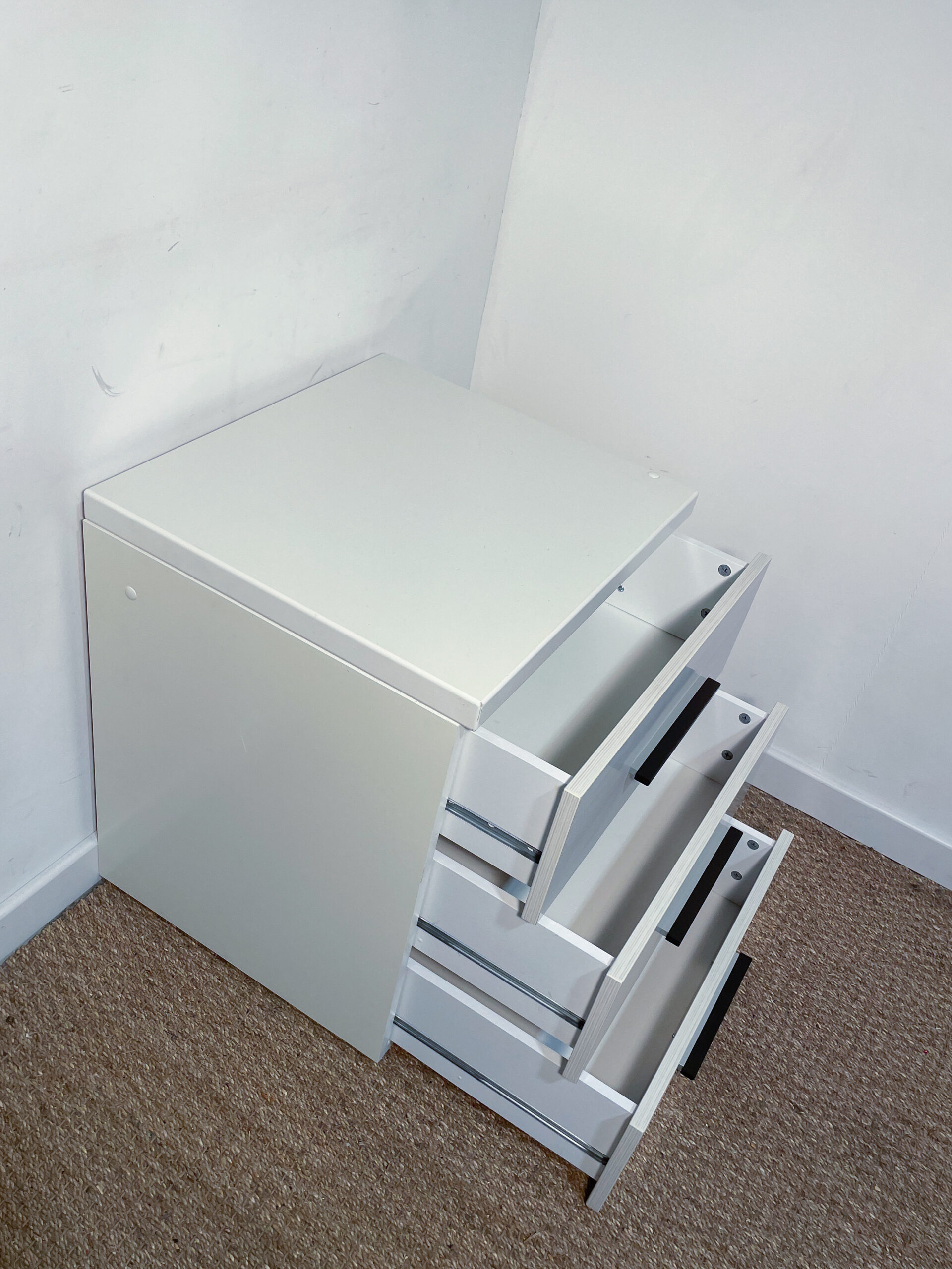 Petite commode blanche/ caisson à tiroirs – Image 3