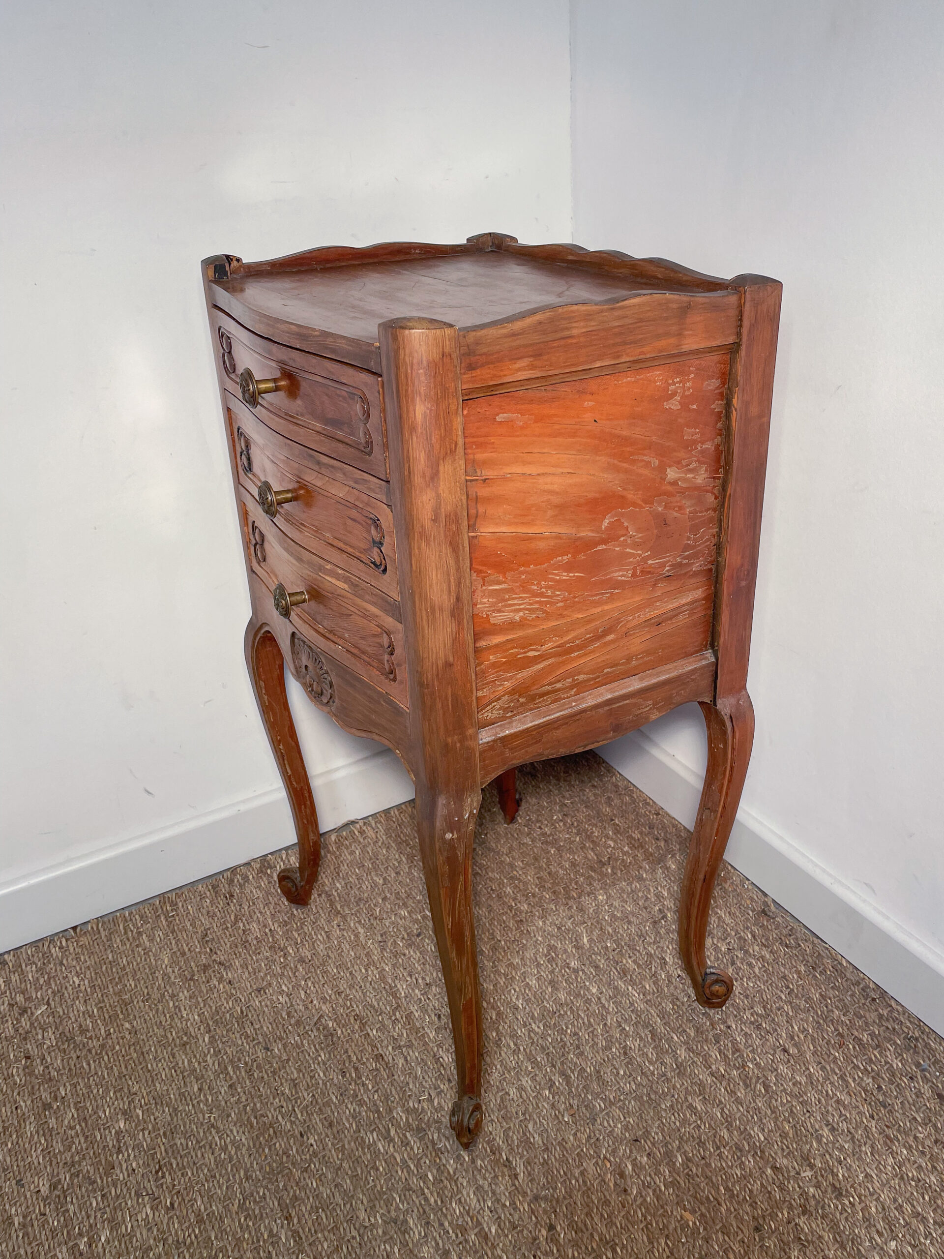 Petit chevet haut vintage à tiroirs – Image 3