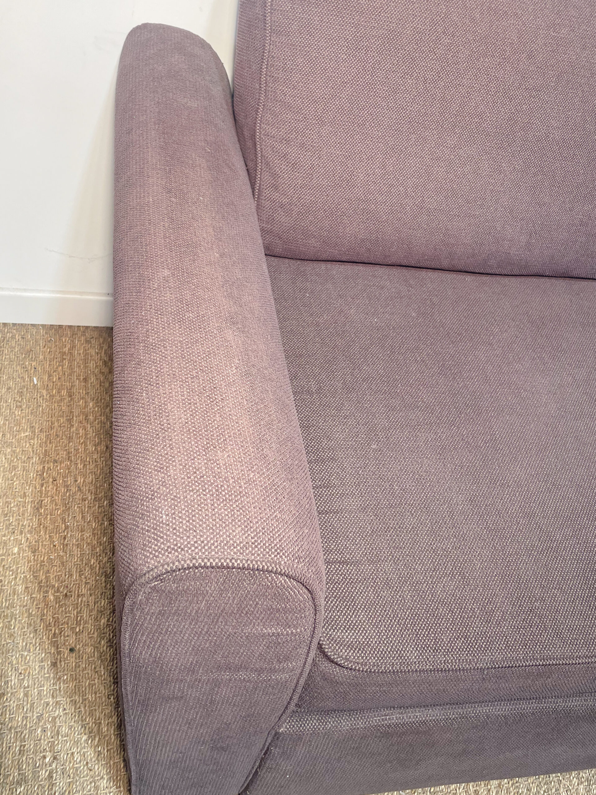 Canapé d'angle en tissu marron – Image 5