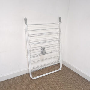 Petit étendoir métallique blanc