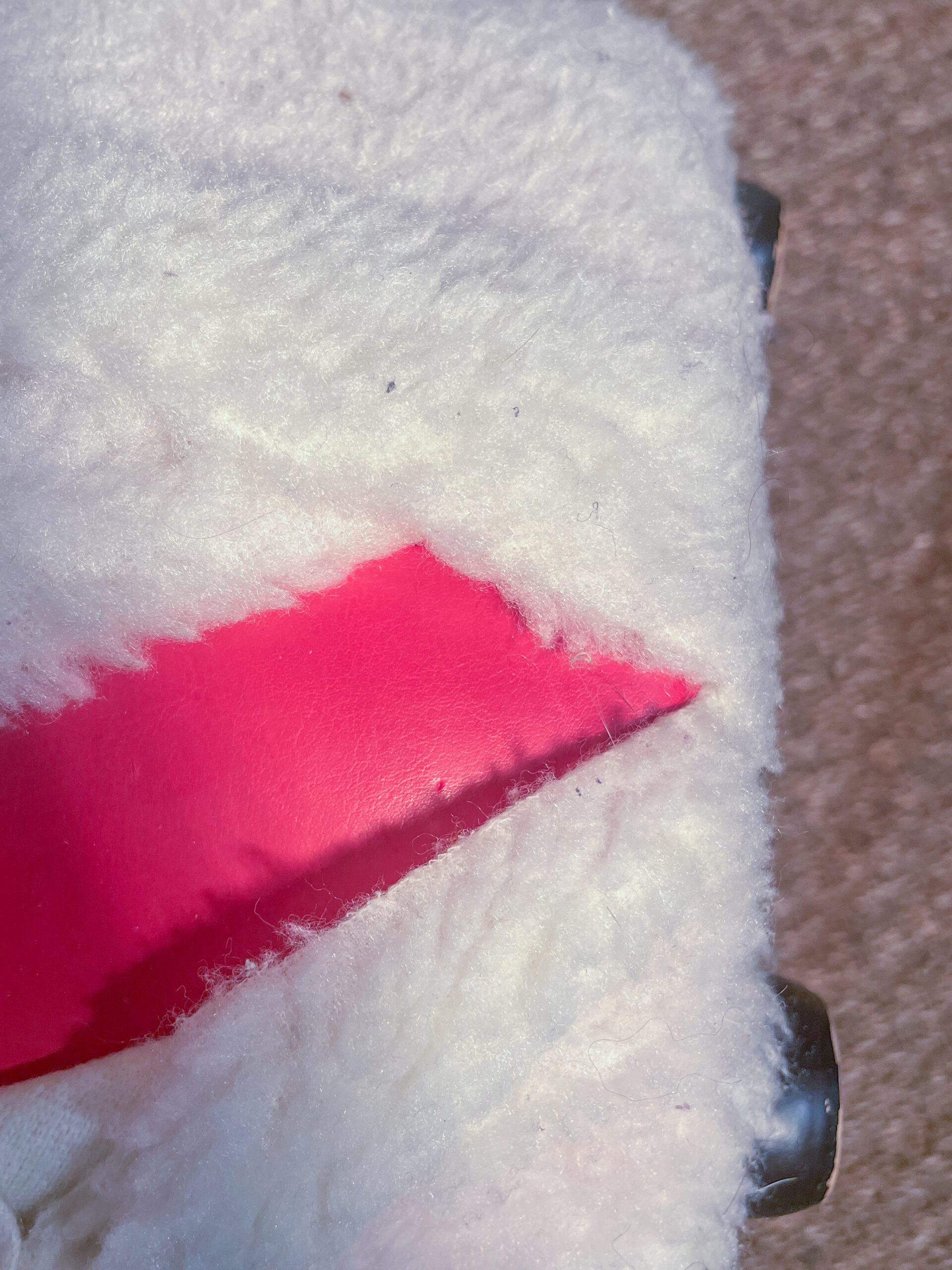 Lot de 2 petits poufs (cuir rose recouvert) – Image 4